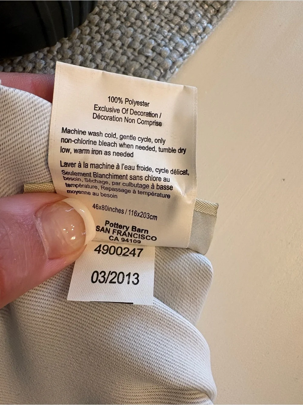 Pottery Barn Blackout Curtain Panels Set of 4 | 46” x 80” | Rod Pocket Drapes